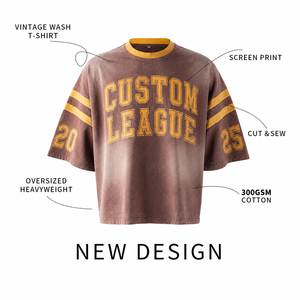 เสื้อยืดคอตตอนเจอร์ซีย์ 250 กรัม แบบสั่งทำพิเศษ ลายกราฟิกสไตล์วินเทจทรงบ็อกซี่ แฟชั่นสตรีทแวร์ สกรีนโลโก้ได้ เสื้อยืดผู้ชาย - Product Image 3