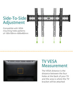 <span class=keywords><strong>Soporte</strong></span> de <span class=keywords><strong>Pared</strong></span> para <span class=keywords><strong>TV</strong></span> con Dispositivo de Bloqueo Automático C3T VESA 200*200, Soportes Universales para Televisores - Product Image 2