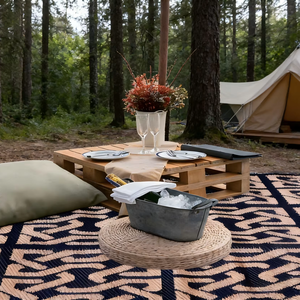 Tapis de plage écologique, portable, imperméable, résistant à l'humidité, durable, élégant, type camping, voyage - Product Image 1