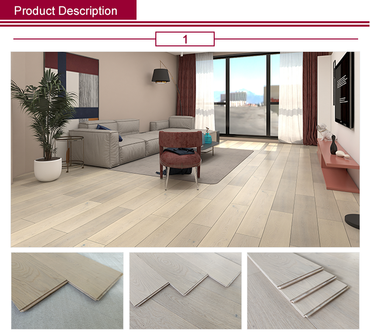 Multilayer Oak Floor Hardwood Commercial Home Decor Wood Flooring
