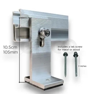 Corigy Kim Loại Trên Mái Nhà Năng Lượng Mặt Trời Gắn Hỗ Trợ Nhôm Đường Sắt T L Chân Năng Lượng Mặt Trời Bảng Điều Khiển Mái Phẳng Gắn Hệ Thống Chân Đế - Product Image 2