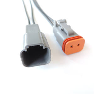 2-контактный разъем DT, Кабельная сборка, жгут проводов 12 "16AWG, DT04-2P DT06-2S - Product Image 1
