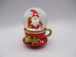 Decorazione personalizzata per la casa con globo d'acqua in resina 100MM babbo natale pan di zenzero Gnome Book pinguino coppia di angeli e stili musicali - Product Image 2