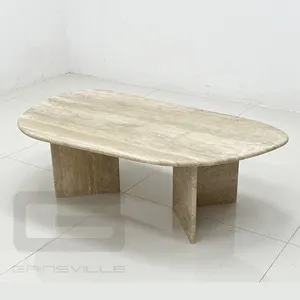 현대 커피 테이블 호텔 거실 대리석 티 테이블 돌 디자인
