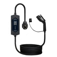 Promo Panas Charger EV Portabel 11kW Tipe 2 AC untuk Rumah 3 Fasa Dapat Diatur Stasiun Pengisian Kendaraan Listrik Baru Proteksi IP65