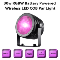 Projecteur LED COB sans fil Muxxdj 30W RGBW 4-en-1 sur batterie pour soirées, scènes, mariages et événements DJ