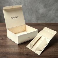 Boîte à chaussures et vêtements de luxe, boîte cadeau pliable magnétique personnalisée de qualité supérieure, boîte en carton avec logo estampé or