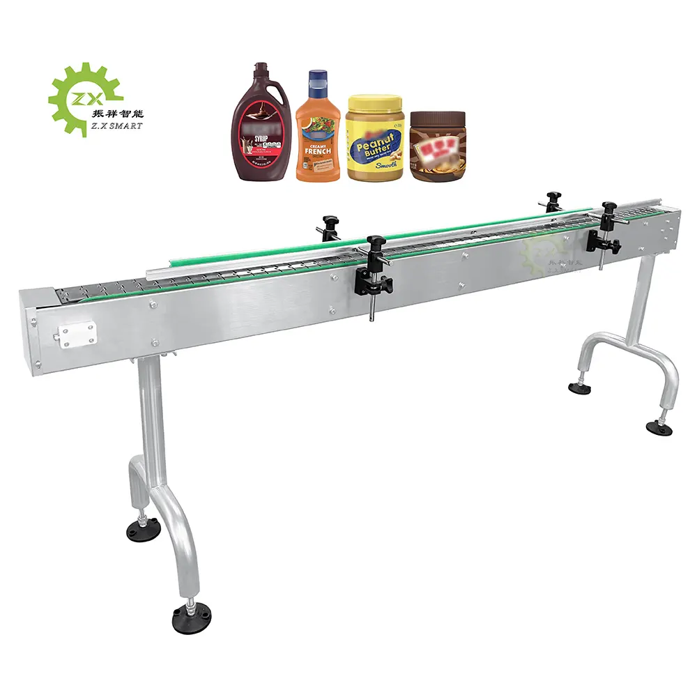 ZXSMART Automation Chain Flat Conveying Machine Conveyor Belt For Filling Machine Production System