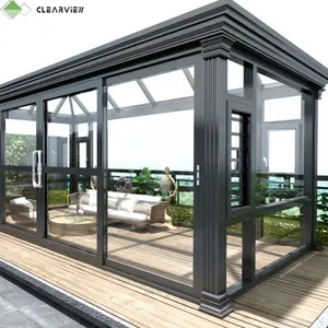 Clearview Freestanding Outdoor garden sun room sun room sun house veranda in vetro di alluminio personalizzata per case