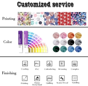 Prix usine 190T taffetas couleur unie motifs de gaufrage personnalisés tissu de doublure en taffetas de Polyester avec des frais de main parfaits - Product Image 6