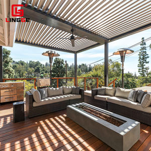 Pergola en aluminium robuste avec lame Gazebos Patio Carport, <span class=keywords><strong>abri</strong></span> <span class=keywords><strong>de</strong></span> <span class=keywords><strong>jardin</strong></span>, structure d'auvent commerciale - Product Image 2