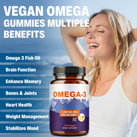 Capsules molles d'huile de poisson oméga 3 végétaliennes pour la santé du cerveau et du cœur, suppléments en vrac, capsules molles d'huile de poisson oméga 3 1000 mg