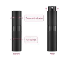 Flacon de parfum miniature rechargeable en aluminium portable de 8 ml, 10 ml, 15 ml, 20 ml, vaporisateur de parfum de voyage, flacon de parfum rechargeable, conteneur cosmétique