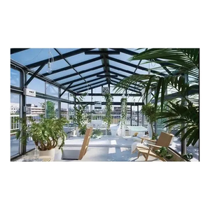 Открытый 4 сезона Sunrooms современный дизайн алюминиевый сплав двойной закаленное стекло солнечная комната - Product Image 2