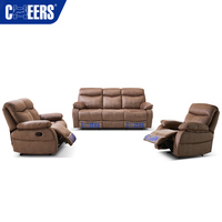 MANWAH CHEERS Canapé modulaire sectionnel électrique inclinable 3+2+1 places en tissu, ensemble de meubles modernes pour salon, entrepôt, villa