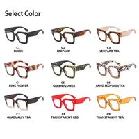 Gafas Ópticas Unisex de Moda, Montura Cuadrada Completa Personalizada, Gafas con Bloqueo de Luz Azul para Leer