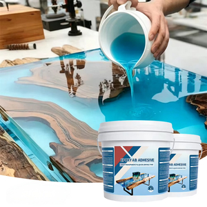 Résine époxy transparente AB très vendue pour tables en résine, matière première en vrac pour la fabrication de tables en résine, vente en gros - Product Image 2