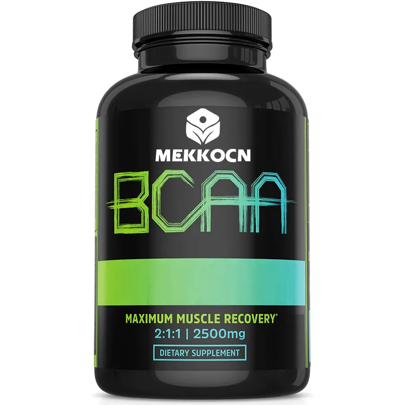 Cápsulas musculares BCAA con cadena, aminoácidos para construir cápsulas musculares que mejoran la recuperación y aumentan la resistencia