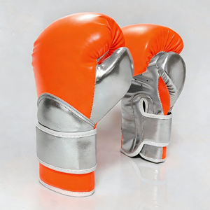 ถุงมือชกมวยสำหรับผู้ชายและผู้หญิง สำหรับซ้อมซานด้า มวยไทย MMA คาราเต้ ฝึกซ้อมต่อยมวย คิกบ็อกซิ่ง ขนาด 6 ออนซ์ ทำจากหนัง PU กันน้ำ กันลื่น - Product Image 3