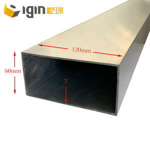 Tubo Cuadrado de Aluminio para Muro Cortina Yijing, 120 mm de Ancho, Aleación 6063, para la Industria de la Construcción y Decoración - Product Image 3