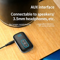 Adaptateur Bluetooth sans fil J39 Mini pour voiture, streaming musical, kit mains libres, récepteur audio Bluetooth 3,5 mm avec micro intégré