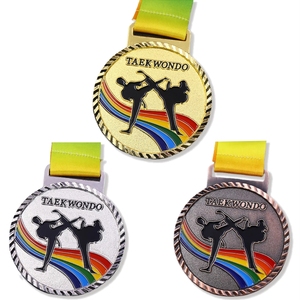 Personnalisé 2D 3D Métal Prix En Alliage De Zinc Kung Fu <span class=keywords><strong>Boxe</strong></span> WKF BJJ Jiu Jitsu Judo Lutte Karaté Médailles Personnalisées Internationales - Product Image 1