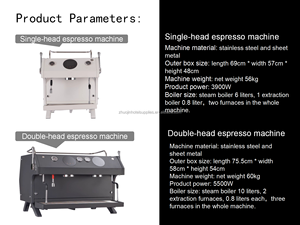 Máquina de Café Espresso Comercial Semiautomática de 10L con Caldera, 9 Bares, Doble Bomba Rotativa, para Hoteles - Product Image 4