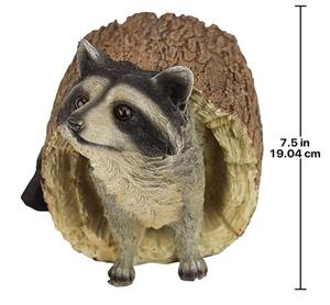 <span class=keywords><strong>Bandit</strong></span>-estatua de Animal de jardín de mapache, 10 pulgadas, poliresina, a todo Color, escultura de Animal, ornamento, decoración - Product Image 2