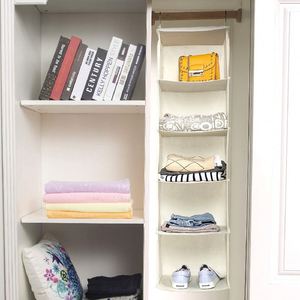Organizador de Armario Colgante Multiusos Personalizado de la Mejor Calidad, Resistente al Polvo, Plegable, de 6 Estantes con 3 Cajones - Product Image 3