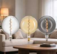 Ampoule globe à filament LED rétro G200 4W dimmable 2200K E27 B22 E26 pour éclairage décoratif intérieur