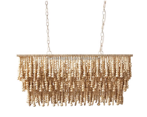 <span class=keywords><strong>Long</strong></span> <span class=keywords><strong>lustre</strong></span> en perles de <span class=keywords><strong>bois</strong></span> de Style français bohème pour Villa salon chambre cuisine Restaurant café bord de mer hôtel <span class=keywords><strong>lustre</strong></span> - Product Image 1
