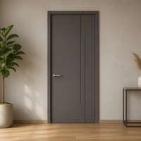 Porte creuse WINWELL Premium WPC, moderne, intérieure, imperméable, insonorisée, en composite bois-plastique, pour hôtel, chambre, salle de bain