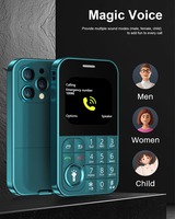 Nouveau modèle V9, petit téléphone portable 2G GSM, 2 cartes SIM, voix magique, MP3/MP4, radio FM, écran 2,01 pouces, téléphone pas cher, original