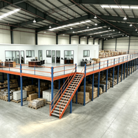HONGXIN Étagère de mezzanine robuste et personnalisable en acier laminé à froid, sans boulons, avec revêtement en poudre et protection anticorrosion, réglable