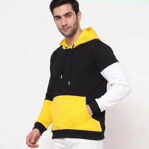Panel Hoody Unisex Color <b>Block</b> Pullover Patches Hoodie Sweatshirt Custom Patchwork Hoodie - Product Image 1