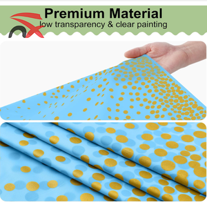 Tovaglie Monouso alla Moda con Puntini Dorati, Copritavolo in <span class=keywords><strong>Plastica</strong></span> <span class=keywords><strong>Blu</strong></span> per Feste Rettangolari - Product Image 6