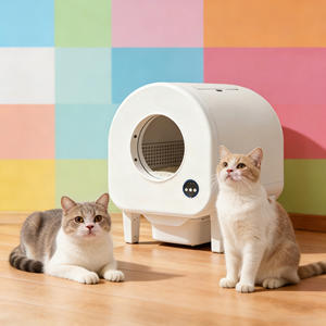 Bac à litière pour chat auto-nettoyant Arenero, directement de l'usine, avec désodorisant, faible bruit, sûr pour les foyers multi-chats. - Product Image 1