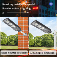 PhilipsBRC010 lampadaire solaire à haute luminosité avec capteur de mouvement, étanche, route extérieure intégrée, Led, jardin, réverbères solaires