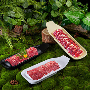 Assiettes de restaurant créatives style montagne pour hot pot et barbecue avec poignées en forme de cuillère pour bœuf flocon de neige, bœuf fraîchement tranché et - Product Image 3