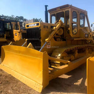 Bulldozer Caterpillar D7G original usado con topadora CAT D7 con cabrestante - Product Image 4