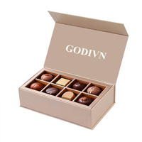 Boîte d'emballage rigide de luxe haut de gamme pour chocolats du Ramadan avec logo personnalisé, gaufrage, papier couché rigide recyclable, fermeture magnétique, finition mate éponge