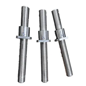 China wholesale stainless steel CNC lead screw rotating nut 20mm ball screw cnc linear guide Ground Ballscrew 1605 ball screw