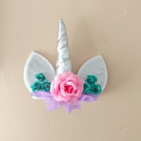 Einhorn-Horn Kuchenaufsatz Geburtstagstorten-Dekoration Hochzeitstorten-Topper Einhorn-Partyzubehör Feier-Dekoration