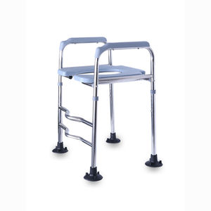 Toilet Seat Riser O Shaped Stainless Steel <b>Folding</b> Chair For Elderly Household Use Minimalist Design - Product Image 3