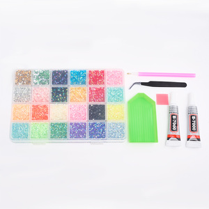 Set de Diamantes de Imitación para Manualidades con Adhesivo para Joyería, 24 Colores Vibrantes, Diamantes de Resina, Herramientas Completas para Pintura de Diamantes, para Arte DIY - Product Image 6