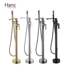 Robinet de bain avec douchette, <span class=keywords><strong>mitigeur</strong></span> de bain-douche sur pied pour salle de bain - Product Image 1