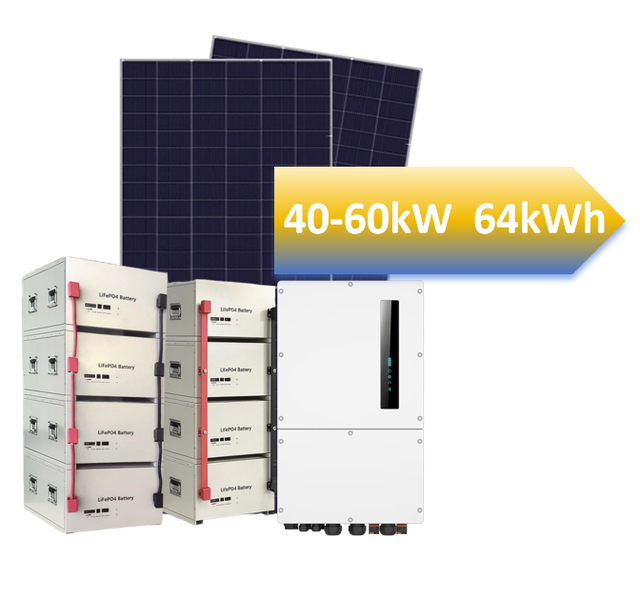Industrial Micro-grid 40-60kW Hybrid Solar Power System Complete Containerized Solution for Factory Energy Cost