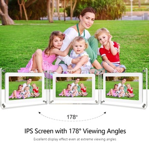 Cổ phiếu lớn 7 inch pha lê sexy video màu xanh phim HD điều khiển từ xa 8GB lưu trữ tải về trong MP4 Acrylic Khung ảnh kỹ thuật số - Product Image 4