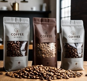 <span class=keywords><strong>Bolsas</strong></span> de Café con Logotipo Personalizado, Material Ecológico de Grado Alimenticio con Ventana Transparente, Empaque Reutilizable y Duradero para <span class=keywords><strong>Bolsas</strong></span> de Café - Product Image 1