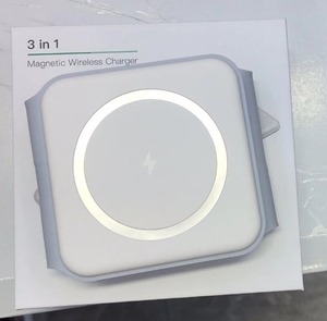 Produits innovants 2025, chargeur sans fil 3 en 1 à charge rapide 15W, support magnétique léger 10W pour <span class=keywords><strong>iPhone</strong></span>, montre, écouteurs - Product Image 4